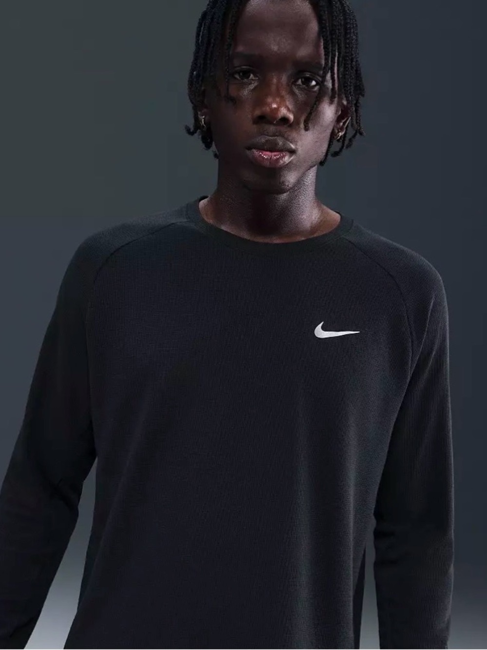 Nike Men's Dri-FIT Stride Waffle Crewneck Shirt Size Large HV2705-101